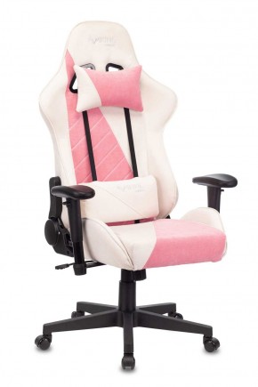 Кресло игровое Бюрократ VIKING X VIKING X PINK Fabric белый/розовый в Добрянке - dobryanka.mebel-74.com | фото