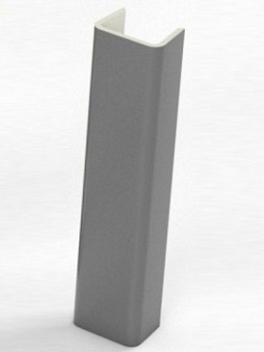 Торцевая заглушка  для цоколя h100 мм Цвет Алюминий (SV-Мебель) в Добрянке - dobryanka.mebel-74.com | фото